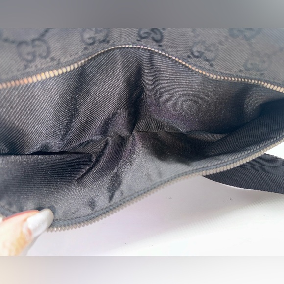Gucci-Authentic- Canvas Belt Bag Black (Bumbag) - Picture 6 of 13